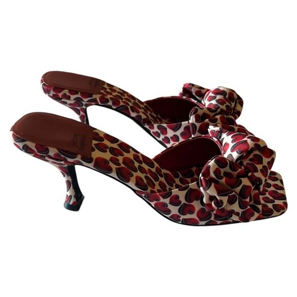 Jeffrey Campbell Sweets Slide Heeled Sandal In Red Hearts Size 9.5 - Picture 2 of 10